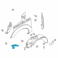 OEM 2016 Ford F-350 Super Duty Splash Shield Diagram - BC3Z-16102-A