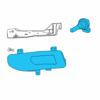 OEM 2022 Nissan Leaf Lamp Fog LH Diagram - 26155-8995A