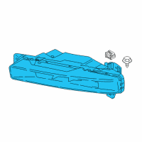 OEM BMW 530i xDrive Fog Light, Led, Left Diagram - 63-17-7-349-131