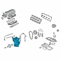 OEM 2007 Jeep Grand Cherokee Cover-Timing Case Diagram - 4792795AD