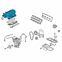 OEM 2008 Dodge Magnum Intake Manifold Diagram - 5037510AK