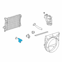 OEM 2002 Dodge Ram 1500 Hose-Radiator Outlet Diagram - 55056658AB