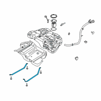 OEM 2020 Lincoln MKZ Tank Strap Diagram - DG9Z-9092-B