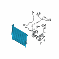 OEM 2004 BMW Z4 Condenser, Air Conditioning Diagram - 64-53-6-914-033
