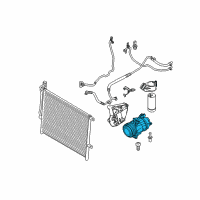 OEM BMW Z4 Air Conditioning Compressor Diagram - 64-50-9-182-800