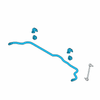 OEM 2018 Hyundai Sonata Bar Assembly-Front Stabilizer Diagram - 54810-C2300