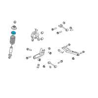 OEM 2008 Ford Explorer Spring Insulator Diagram - 6L2Z-5536-A