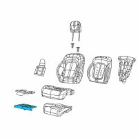 OEM 2017 Chrysler 200 Pad-Seat Cushion Diagram - 55057364AC