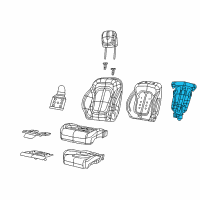 OEM 2016 Chrysler 200 Pad-Seat Back Diagram - 55057362AC