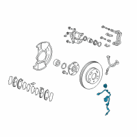 OEM 2018 Honda HR-V Sensor Assembly, Right Front Diagram - 57450-T7W-A01