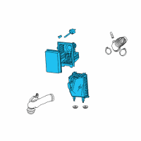 OEM Ford Escape Air Cleaner Assembly Diagram - 8L8Z-9600-CA
