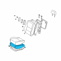 OEM 2005 Lexus IS300 Pad, Front Seat Cushion, RH(For Separate Type) Diagram - 71051-53052