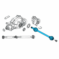 OEM BMW X4 Rear Left Cv Axle Assembly Diagram - 33-20-8-689-567
