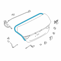 OEM Nissan Maxima W/S TRUNK LID Diagram - 84830-9DL0A