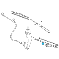OEM 2002 Chevrolet Express 2500 Motor Asm, Windshield Wiper Diagram - 12487586