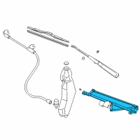 OEM 1997 GMC Savana 3500 Wiper Transmission Diagram - 15872119