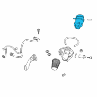 OEM 2012 Ford Mustang Air Tube Diagram - AR3Z-9B659-B