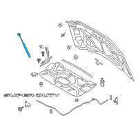 OEM Ford Lift Cylinder Diagram - HC3Z-16C826-B