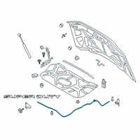 OEM 2017 Ford F-250 Super Duty Release Cable Diagram - HC3Z-16916-A