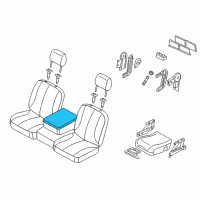 OEM 2007 Dodge Ram 2500 Cover-ARMREST Bin Diagram - 1FF151D5AA