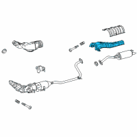 OEM 2014 Toyota Prius V Heat Shield Diagram - 58153-47040