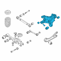 OEM 2013 Hyundai Azera Carrier Assembly-Rear Axle, LH Diagram - 52710-3V000