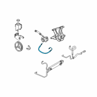 OEM 2004 Chevrolet Corvette Hose Asm-P/S Gear Inlet Diagram - 26046501