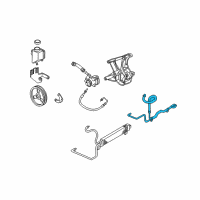 OEM 2000 Chevrolet Corvette Cooler Asm-P/S Fluid Diagram - 26047343