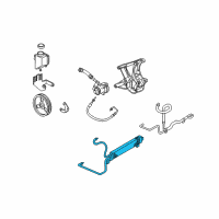 OEM 1999 Chevrolet Corvette Cooler Asm-P/S Fluid Diagram - 26088760