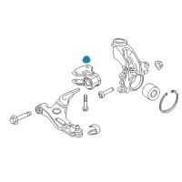 OEM 2014 Ford C-Max Knuckle Nut Diagram - -W520215-S442