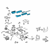 OEM Lexus LX570 Control & Panel Assembly Diagram - 84010-60772