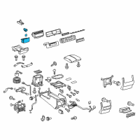 OEM Lexus LX570 Box Sub-Assembly, Console Diagram - 58803-60270