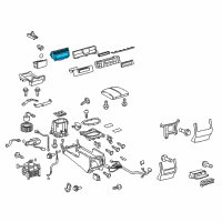 OEM Lexus LX570 Control Assy, Air Conditioner, NO.2 Diagram - 55900-60G31