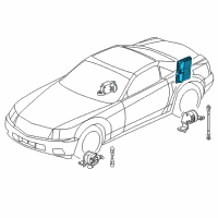 OEM 2005 Cadillac XLR Module, Electronic Suspension Control Diagram - 10348979