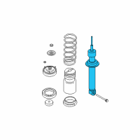 OEM 2006 BMW 525xi Rear Spring Strut Diagram - 33-52-6-785-982