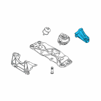 OEM 2007 BMW 750Li Passenger Engine Mount Bracket Diagram - 22-11-6-754-616