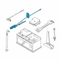 OEM 2008 BMW X3 Plus Pole Battery Cable Diagram - 61-12-3-414-879