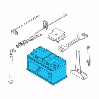 OEM BMW 135is Battery, Manuf.: Douglas (Warranty Only) Diagram - 61-21-8-381-762