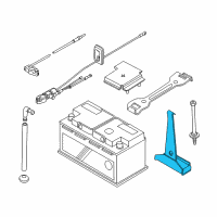 OEM 2006 BMW X3 Battery Holder Diagram - 51-71-3-400-584