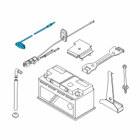 OEM 2009 BMW X3 Negative Battery Cable Diagram - 61-12-3-412-336