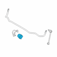 OEM 2009 BMW 535i xDrive Stabilizer Rubber Mounting Diagram - 33-55-6-761-001