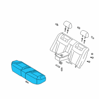 OEM 2004 Kia Amanti Cushion Assembly-Rear Seat Diagram - 891003F100GH2