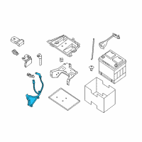 OEM 2012 Nissan Quest Cable Assy-Battery Earth Diagram - 24080-1JA0A