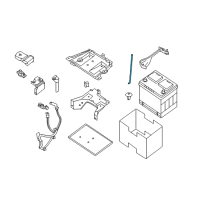 OEM Nissan Altima Rod-Battery Fix Diagram - 24425-8991A
