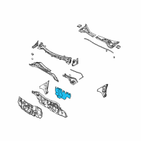 OEM Nissan Murano INSULATOR-Dash Lower, L Diagram - 67357-CA000