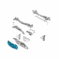 OEM Nissan Murano INSULATOR-Dash, Lower Front Diagram - 67810-CA00A