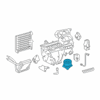 OEM Toyota Matrix Fan & Motor Diagram - 87103-02370