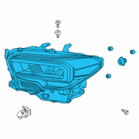 OEM 2021 Toyota Tacoma Composite Assembly Diagram - 81110-04290