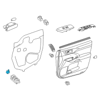 OEM Toyota Camry Mirror Switch Diagram - 84872-0E020