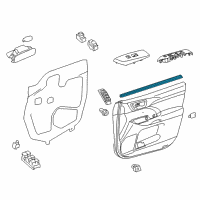 OEM 2018 Toyota Highlander Belt Weatherstrip Diagram - 68172-0E051